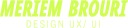 Logo Merien BROURI logo_UXUI design icon, Digital strategy icon, E-commerce management icon